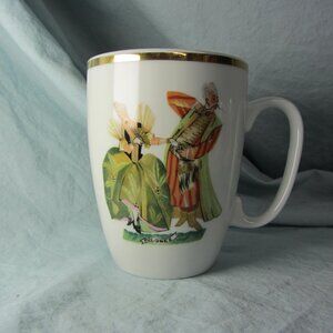 *BOGO mugs* 12 oz mug folk dancers Favolina Wloclawek Porcelna Poland (w1532)